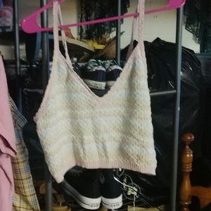knitted crop top